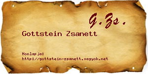 Gottstein Zsanett névjegykártya